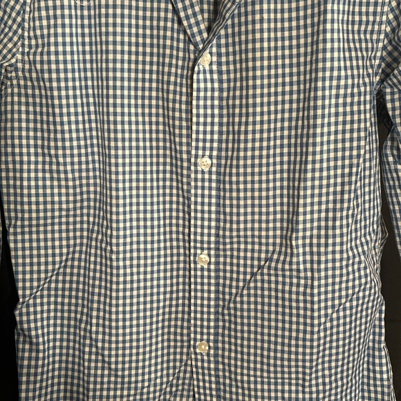 H&M Blue and White Checkered Button Down - Picture 3 of 3